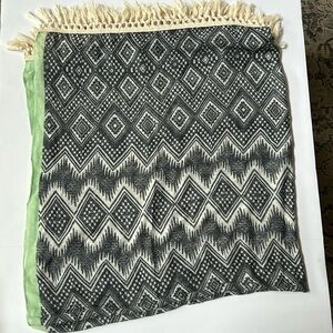 J Crew Lightweight Fringed Hem Scarf